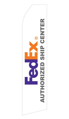 FedEx Authorized Ship Center Econo Stock Flag