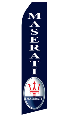 Maserati Logo Econo Stock Flag