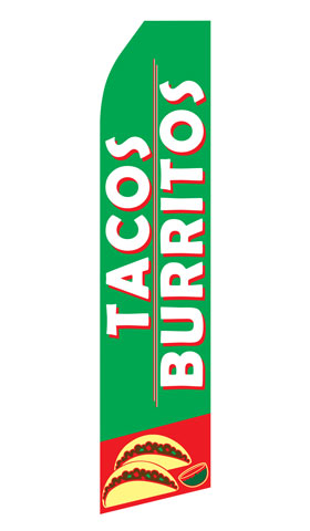 Tacos and Burritos Econo Stock Flag