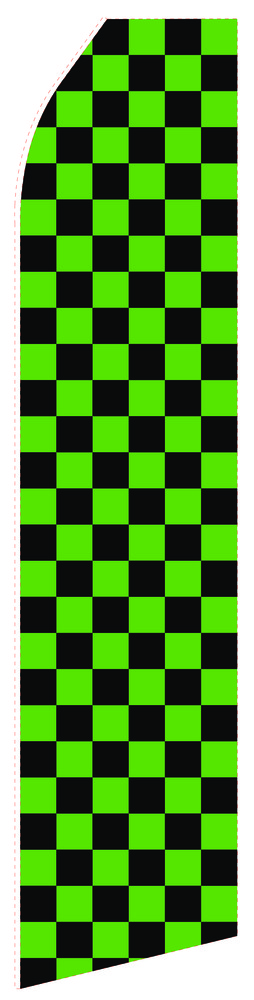 Black Green Econo Stock Flag